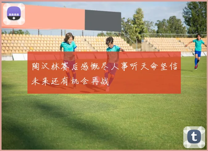 陶汉林赛后感慨尽人事听天命坚信未来还有机会再战
